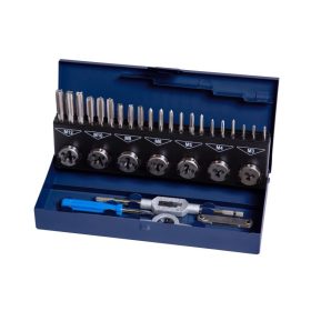 Menetfúró és menetmetsző készlet 32db-os HSS M3-M12