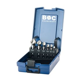 Bohrcraft kúpsüllyesztő készlet, 90° HSS, 6 részes