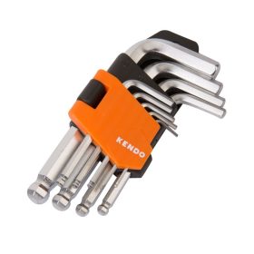   Kendo gömbvégű rövid imbuszkulcs készlet 9db-os 1,5-10mm