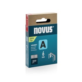 Novus tűzőkapocs A 6mm 11,3x0,7mm 1800db
