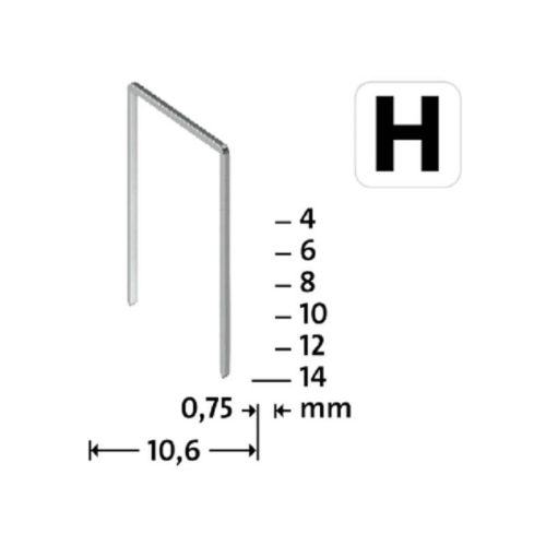 Novus tűzőkapocs H 10,6 x 0,7 /10 mm 850 db, szuper kemény