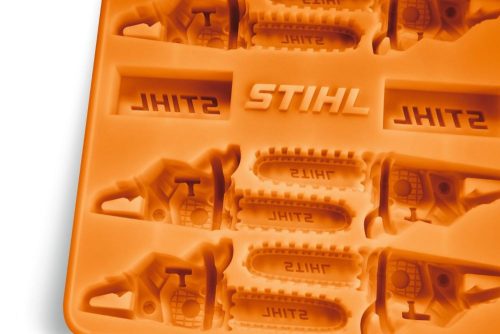 Stihl jégkockatartó, láncfűrész formájú