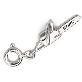 Stihl láncfűrész medál, 925 ródiummal bevont ezüst
