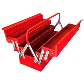 5 rekeszes fém szerszámos láda 530x200x200mm