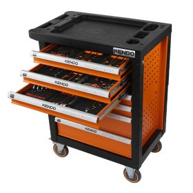Kendo szerszámkocsi szerszámokkal 179db-os 7 fiókos