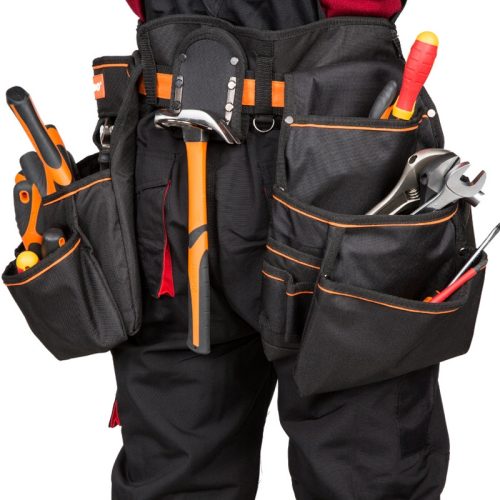 Kendo szerszámtartó övtáska, 20 zsebes