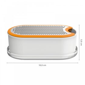 Fiskars FF konyhai zöldségreszelő tálkával fehér