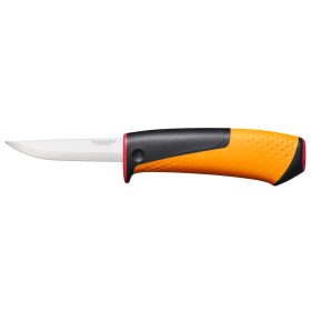 Fiskars Hardware kés tokba épített élezővel