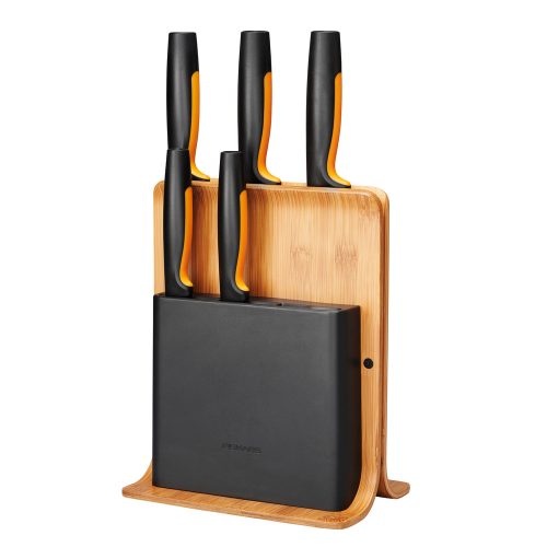 Fiskars Functional Form késblokk, 5 késsel, bambusz
