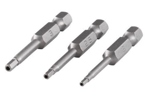Wolfcraft lyukas hatszögletű bitfej 3db 50mm-es H4, H5, H6mm