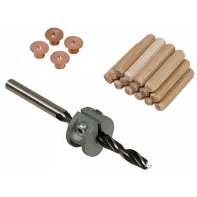   Wolfcraft fatipli, fafúró, mélységállító és jelölő készlet,  8 mm