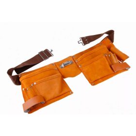 Festa 11 zsebes bőr szegtáska és szerszámtartó öv