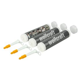 Wolfcraft üres kartus szilikon kinyomóba, 3 darab