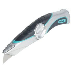 Wolfcraft profi trapézpengés kés, tokkal