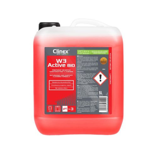Clinex W3 Active Bio általános fürdőszobai tisztítószer (5 L)