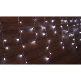   LED jégcsap fényfüzér 250LED kül/beltéri hidegfehér 5+10m