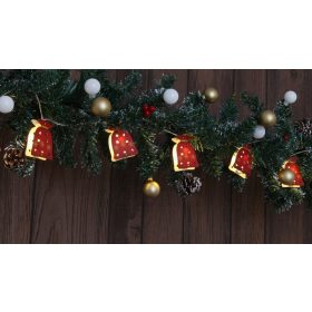 LED karácsonyi lánc, ajándék csomag 10LED elemes