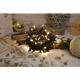   LED karácsonyi programozható fényfüzér kültéri/beltéri 100LED 2+10m