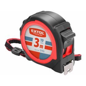 Extol Premium mérőszalag, 2 stoppos, 3 m×19 mm