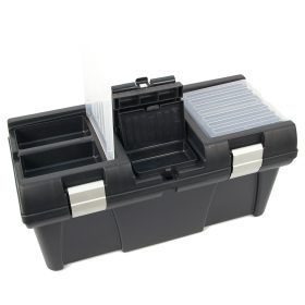   Műanyag szerszámosláda, műanyag, alucsatos,  lakatolható, 525×255×245mm