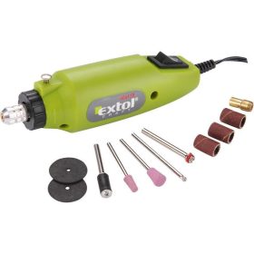 Extol mini köszörű és fúrógép készlet, 12V, 12W