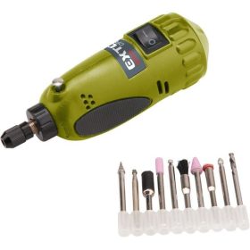 Extol mini köszörű és fúrógép készlet, 18V, 7W