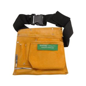 Extol Craft 3 zsebes, hasított bőr szerszámtartó öv