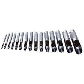 Extol bőrlyukasztó készlet, 2-22 mm, 15 darabos