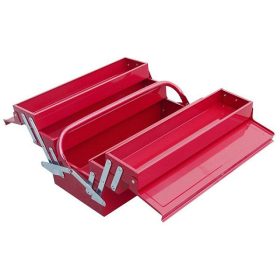 Fém szerszámos láda 5 rekeszes