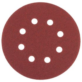   Extol tépőzáras csiszolókorong, 8 lyukas, 125 mm, P 120, 10 darab