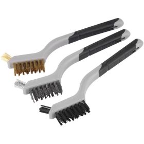 Extol Premium drótkefe 3db nylon, réz, inox
