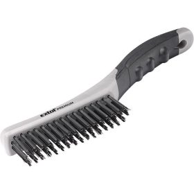 Extol Premium drótkefe hajlított, acél 25cm