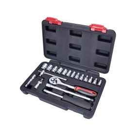   Extol Premium dugókulcs és bit készlet 1/4&quot&semi; 19db-os 4-14mm