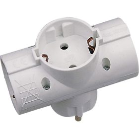 T dugó, T elosztó 3-as földelt függőleges