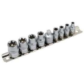   Yato dugófej készlet, torx, 1/4" és 3/8", 9 részes