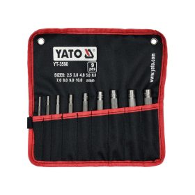 Yato bőrlyukasztó készlet, 2,5-10 mm, 9 darabos