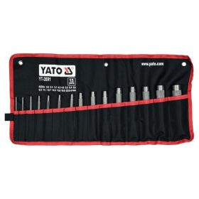 Yato bőrlyukasztó készlet, 2-22 mm, 15 darabos